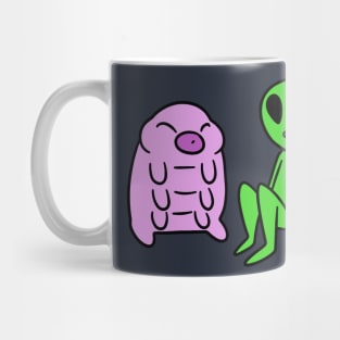 Alien and Waterbear Mug